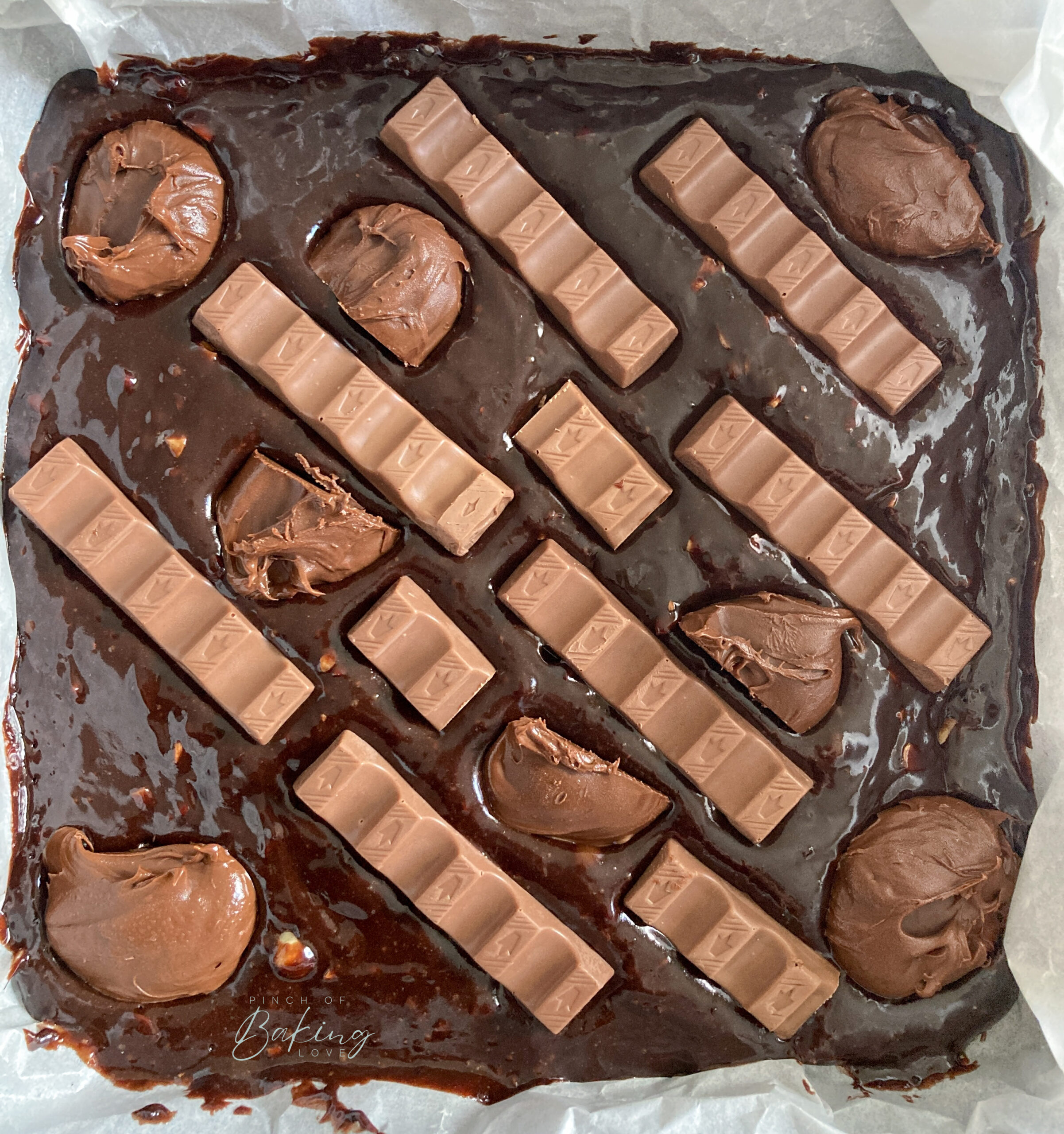 Kinder Brownie Prep