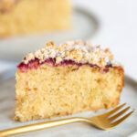 Chocolate Shortcrust with Pastry Cream, Plums & Crumble